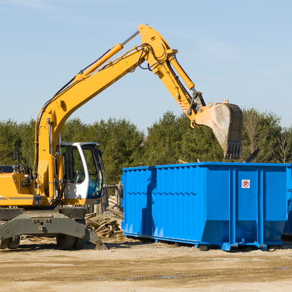 what size residential dumpster rentals are available in Hornbeck